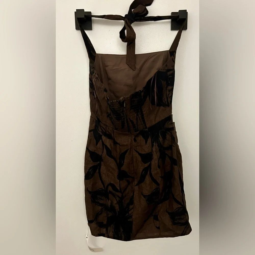 Reformation Junia Linen Halter Dress - Picture 5 of 9